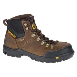 Men's CAT Threshold Steel Toe Waterproof Boots -Reebok stroe 0 650 cat threshold steel toe waterproof real brown