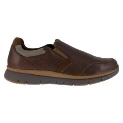 Men's Rockport Primetime Casuals Work Slip-On Steel Toe -Reebok stroe 0 650 rockport primetime casuals work slip on steel toe brown