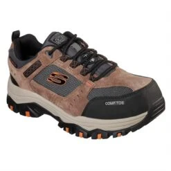 Men's Skechers Work Greetah Composite Toe Waterproof -Reebok stroe 0 650 skechers work greetah composite toe waterproof brown black