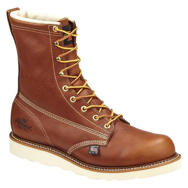 Men's Thorogood 8" American Heritage Wedge Steel Toe Leather Boots 2 Men's Thorogood 8" American Heritage Wedge Steel Toe Leather Boots