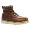 Men's Wolverine 6" Moc-Toe Wedge Heel Boots -Reebok stroe 0 650 wolverine 6 moc toe wedge heel brown