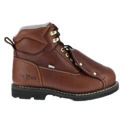 Men's Iron Age 6" Ground Breaker Met Guard Steel Toe Boots -Reebok stroe 1 650 iron age 6 ground breaker met guard steel toe brown