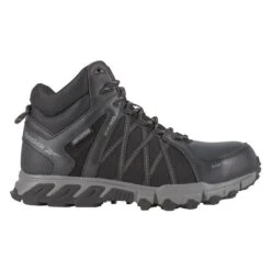 Men's Reebok Trailgrip Work AT Waterproof -Reebok stroe 1 650 reebok trailgrip work at waterproof black gray