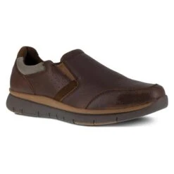 Men's Rockport Primetime Casuals Work Slip-On Steel Toe -Reebok stroe 1 650 rockport primetime casuals work slip on steel toe brown