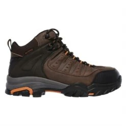 Men's Skechers Work Delleker Lakehead Steel Toe Waterproof -Reebok stroe 1 650 skechers work delleker lakehead steel toe waterproof brown orange