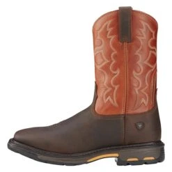 Men's Ariat 11" Workhog Wide Square Toe Boots -Reebok stroe 2 650 ariat 11 workhog wide square toe dark earth brick
