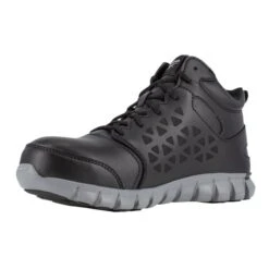 Men's Reebok Sublite Cushion Work Mid Composite Toe Waterproof -Reebok stroe 2 650 reebok sublite cushion work mid composite toe waterproof black