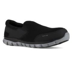 Men's Reebok Sublite Cushion Work Slip-On Alloy Toe SR -Reebok stroe 2 650 reebok sublite cushion work slip on alloy toe sr black