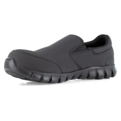 Men's Reebok Sublite Cushion Work Slip-On Composite Toe -Reebok stroe 2 650 reebok sublite cushion work slip on composite toe black