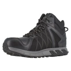 Men's Reebok Trailgrip Work AT Waterproof -Reebok stroe 2 650 reebok trailgrip work at waterproof black gray