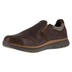 Men's Rockport Primetime Casuals Work Slip-On Steel Toe -Reebok stroe 2 650 rockport primetime casuals work slip on steel toe brown