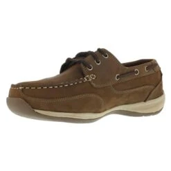 Men's Rockport Works Sailing Club Boat Shoe Steel Toe -Reebok stroe 2 650 rockport works sailing club boat shoe steel toe brown1
