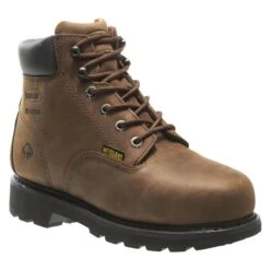 Men's Wolverine 6" McKay Steel Toe Waterproof Boots -Reebok stroe 2 650 wolverine 6 mckay steel toe waterproof brown