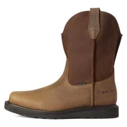 Men's Ariat Rambler Wedge Work Steel Toe Boots -Reebok stroe 3 650 ariat rambler wedge work steel toe boots earth brown