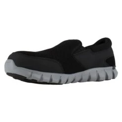 Men's Reebok Sublite Cushion Work Slip-On Alloy Toe SR -Reebok stroe 3 650 reebok sublite cushion work slip on alloy toe sr black