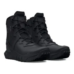 Men's Under Armour MG Valsetz Leather Side-Zip Waterproof Boots -Reebok stroe 3 650 under armour mg valsetz leather side zip waterproof boots black
