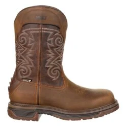 Men's Rocky Iron Skull Composite Toe Waterproof Boots -Reebok stroe 5 650 rocky iron skull composite toe waterproof brown