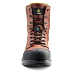 Men's Terra 8" Patton Aluminum Toe Waterproof Boots -Reebok stroe 6 650 terra 8 patton aluminum toe waterproof boots brown