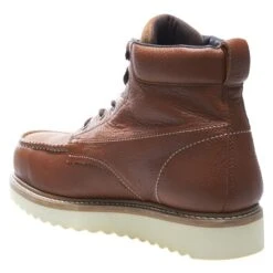 Men's Wolverine 6" Moc-Toe Wedge Heel Steel Toe Boots -Reebok stroe 6 650 wolverine 6 moc toe wedge heel steel toe brown