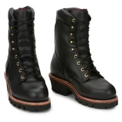 Men's Chippewa Boots 9" SUPER DNA 400G Steel Toe Waterproof -Reebok stroe 7 650 chippewa boots 9 super dna 400g steel toe waterproof black