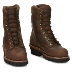 Men's Chippewa Boots 9" SUPER DNA 400G Steel Toe Waterproof -Reebok stroe 7 650 chippewa boots 9 super dna 400g steel toe waterproof tan