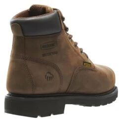 Men's Wolverine 6" McKay Steel Toe Waterproof Boots -Reebok stroe 8 650 wolverine 6 mckay steel toe waterproof brown
